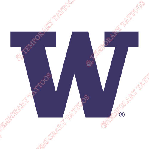 Washington Huskies Customize Temporary Tattoos Stickers NO.6894